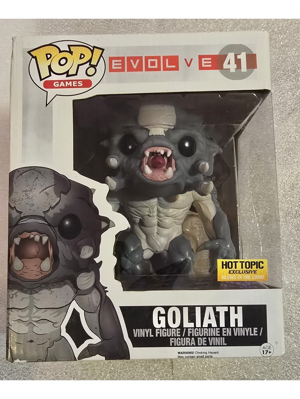 Funko Pop! Vinyl Deluxe Games 6" Evolve # 41 Goliath Hot Topic Exclusive Vaulted